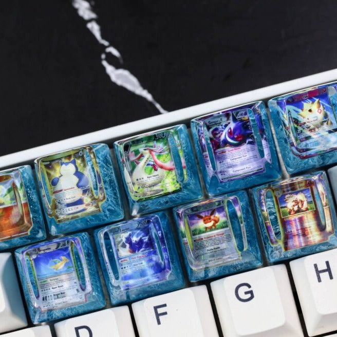 custom pokemon cards shop Card Artisan Keycap – Egoartbyvan Pokemon:78. Rapidash platform-multi platform down frame. Eevee Ex · Prismatic