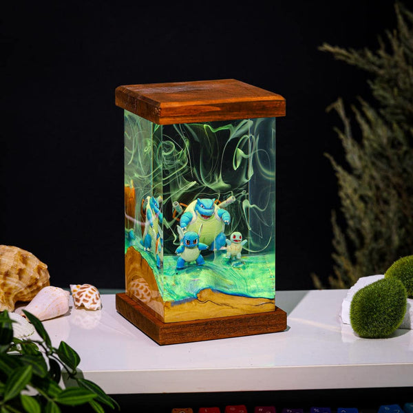 Blastoise Pokemon Epoxy Lamp