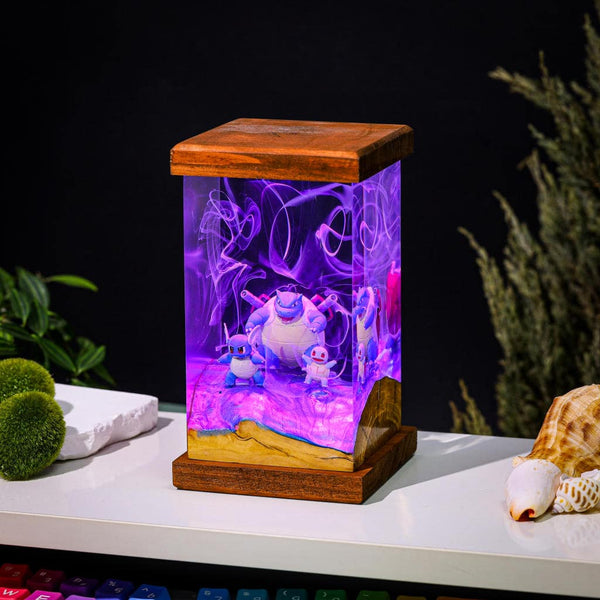 Blastoise Pokemon Epoxy Lamp