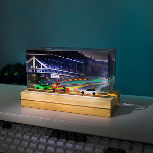 Car Racing Diorama Night Lamp