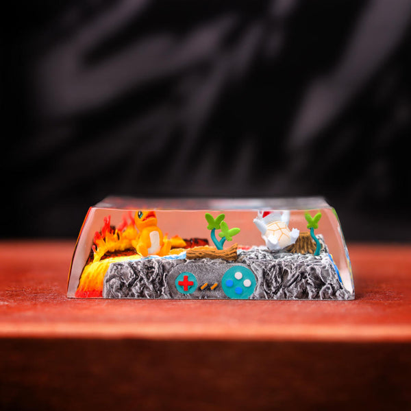 Pikachu & Squirtle Pokémon Shift Keycap