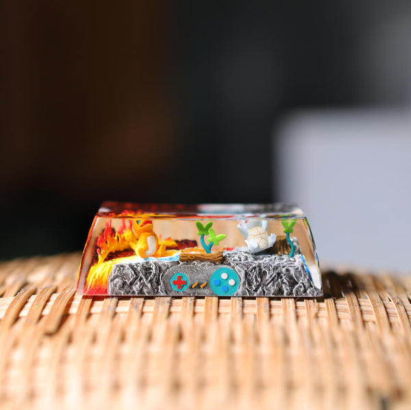 Pikachu & Squirtle Pokémon Shift Keycap