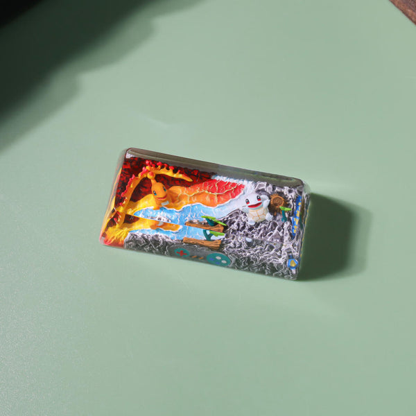 Pikachu & Squirtle Pokémon Shift Keycap