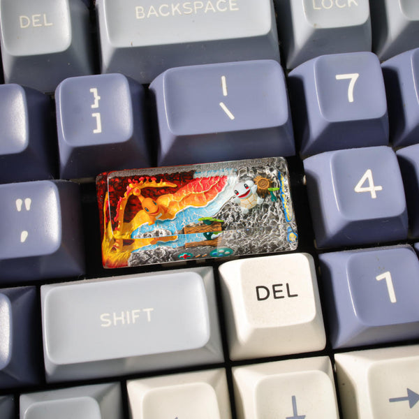 Pikachu & Squirtle Pokémon Shift Keycap