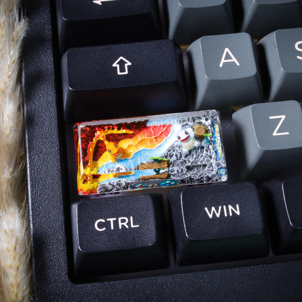 Pikachu & Squirtle Pokémon Shift Keycap