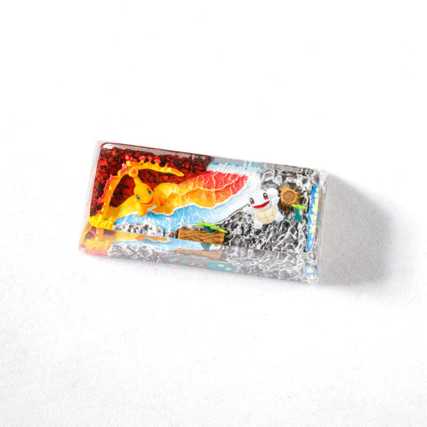 Charmander & Squirtle Pokémon Shift Keycap