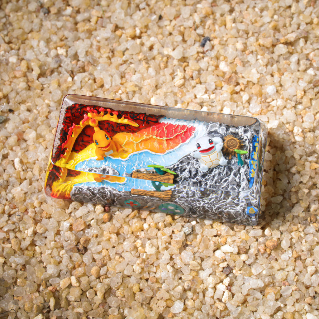 Charmander & Squirtle Pokémon Shift Keycap