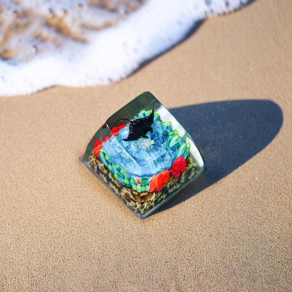 Manta Ray Coral Reef Keycap