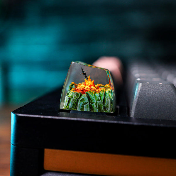 Dark Souls Fire Glowing Sword Keycap