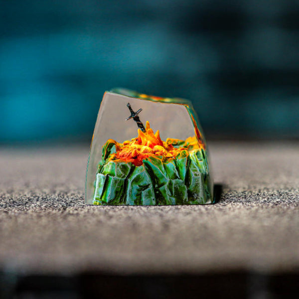 Dark Souls Fire Glowing Sword Keycap