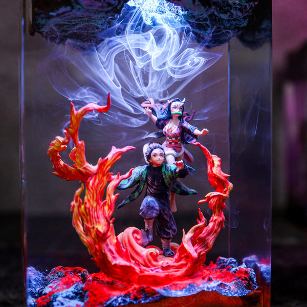 Demon Slayer Tanjiro & Nezuko Lamp Ver 2