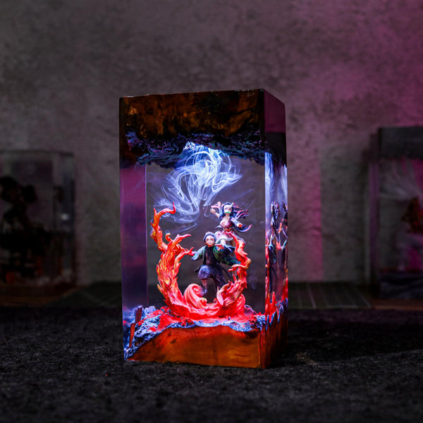 Demon Slayer Tanjiro & Nezuko Lamp Ver 2