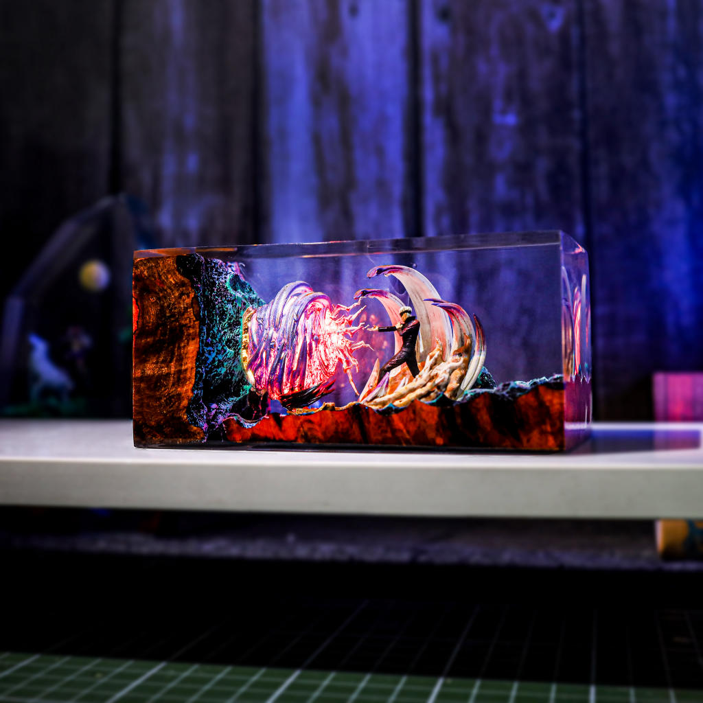 Sorcerer's Power Dark Fantasy Lamp