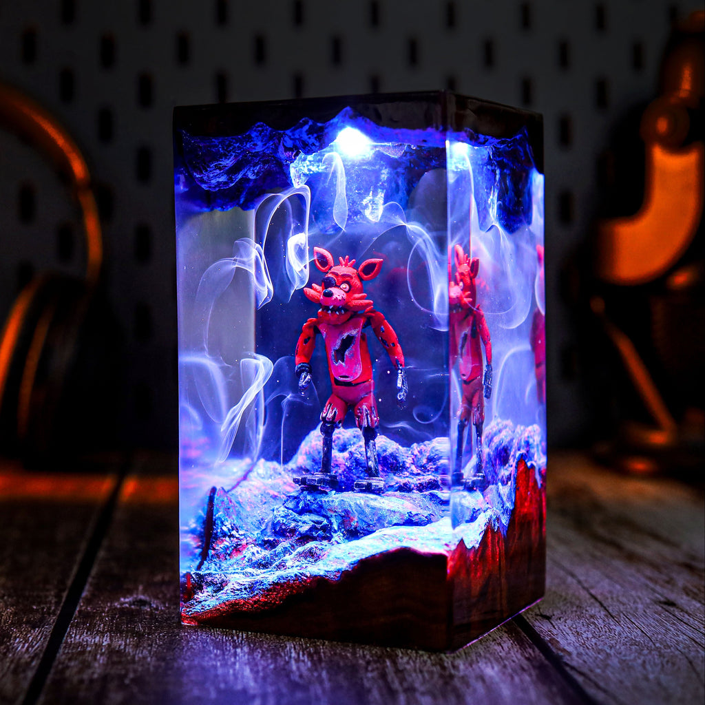 Halloween Foxy Fnaf Epoxy Lamp