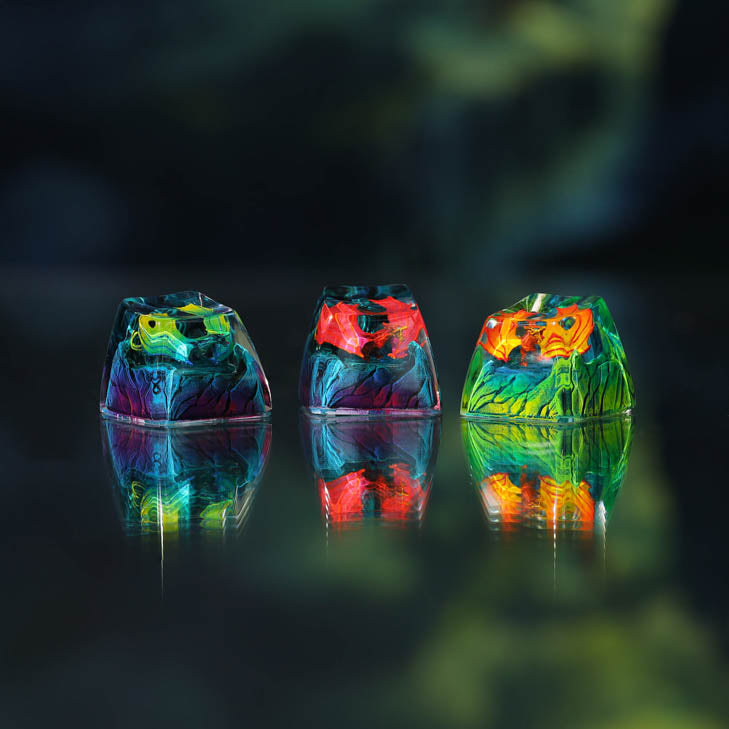 Fire Dragon Artisan keycap – Egoartbyvan