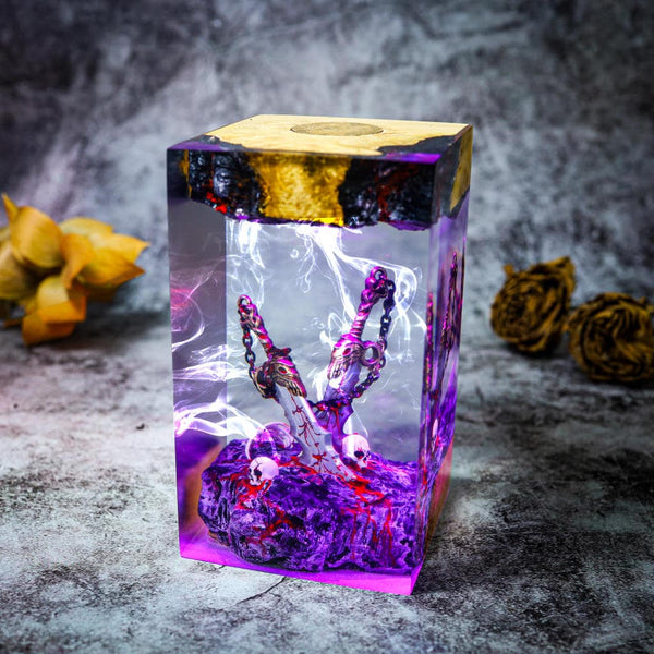 Kratos Blades of Chaos God of War Lamp