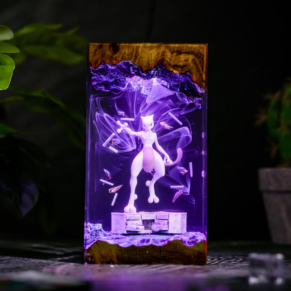 MEWTWO Epoxy Lamp