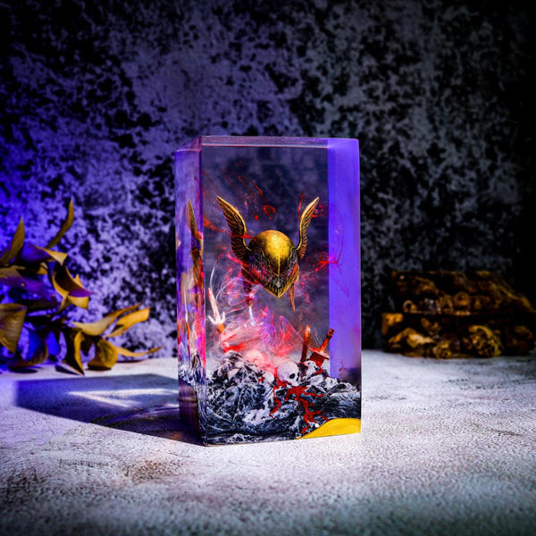 Malenia's Helmet from Elden Ring Epoxy Night Light
