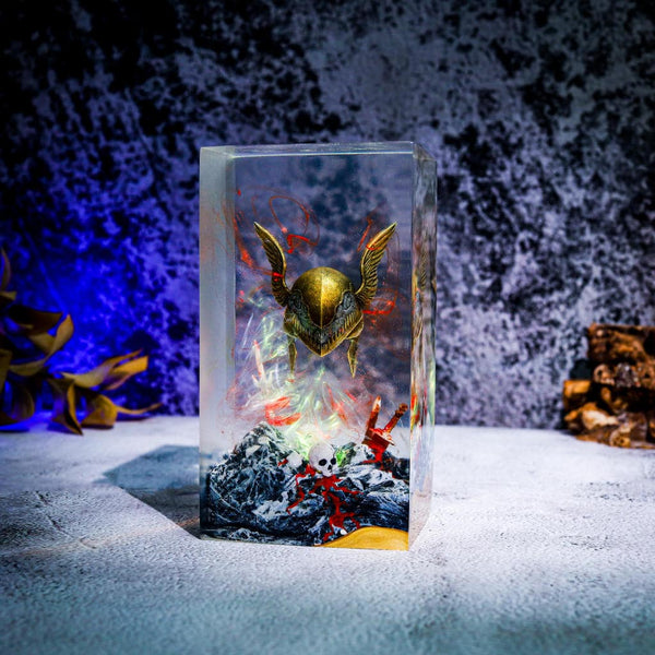 Malenia's Helmet from Elden Ring Epoxy Night Light
