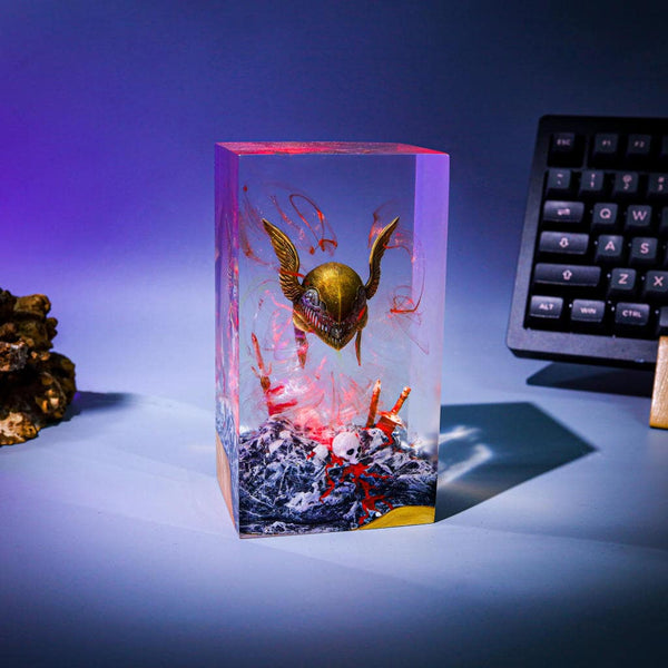 Malenia's Helmet from Elden Ring Epoxy Night Light
