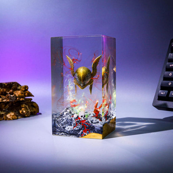 Malenia's Helmet from Elden Ring Epoxy Night Light
