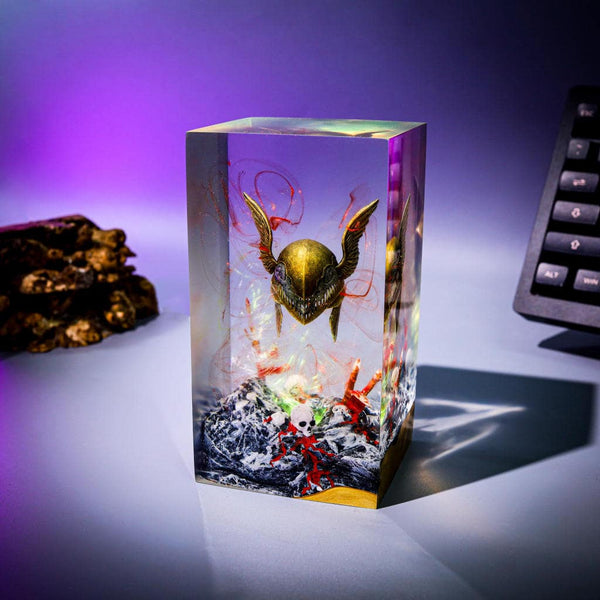 Malenia's Helmet from Elden Ring Epoxy Night Light
