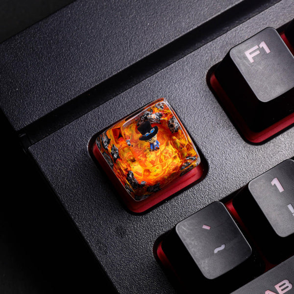 Key Cap Rasin One Piace One Piece resin keycap - ACE – Egoartbyvan