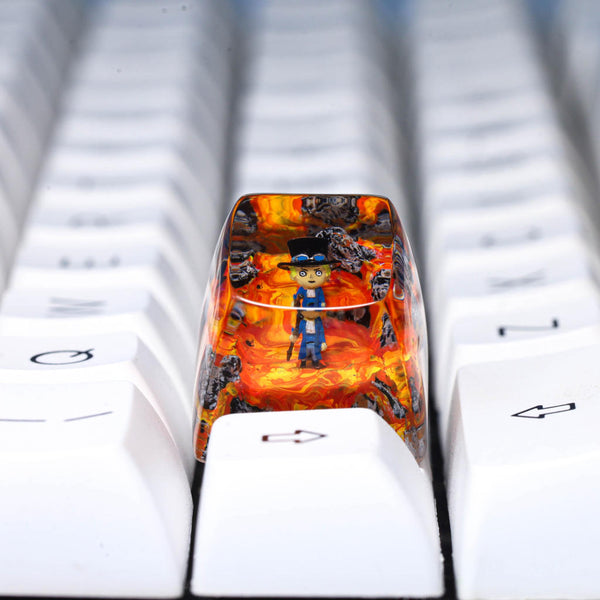 Key Cap Rasin One Piace One Piece resin keycap - ACE – Egoartbyvan