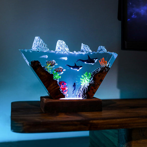 Orca and Sea Turtle Night Light Ver 2