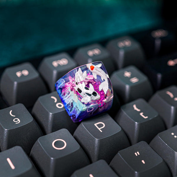 Purple Koi Artisan Keycap