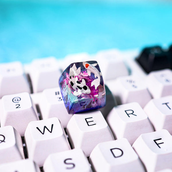 Purple Koi Artisan Keycap