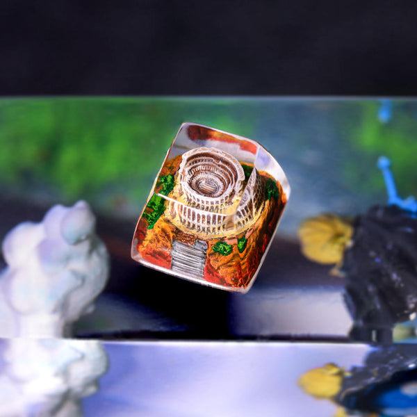 Key Cap Rome Blue Rome Colosseum Artisan Keycap – Egoartbyvan