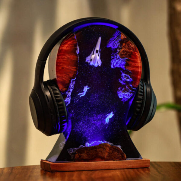 Space Night Lights & Headphone Stand