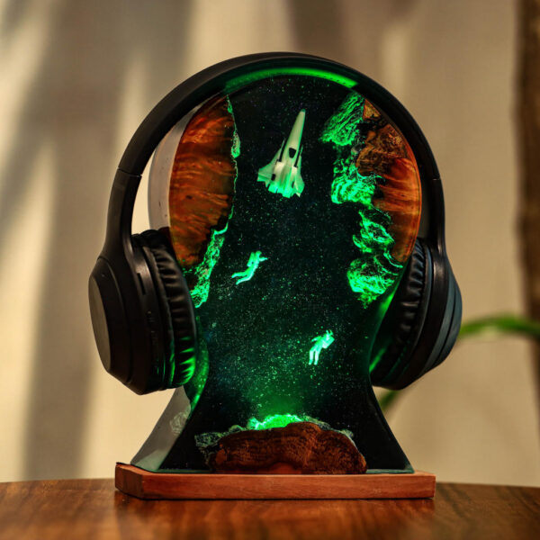 Space Night Lights & Headphone Stand