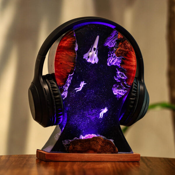 Space Night Lights & Headphone Stand