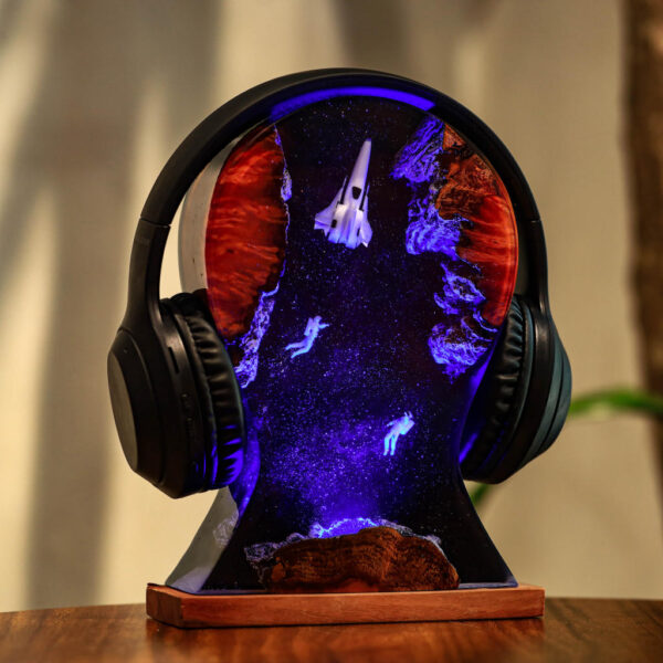 Space Night Lights & Headphone Stand