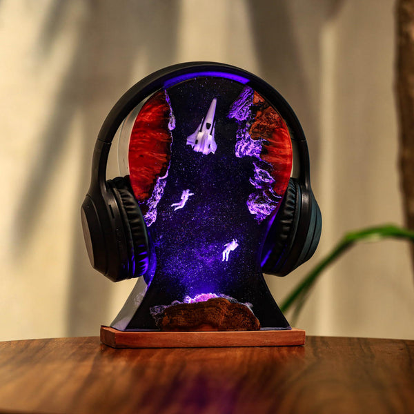 Space Night Lights & Headphone Stand