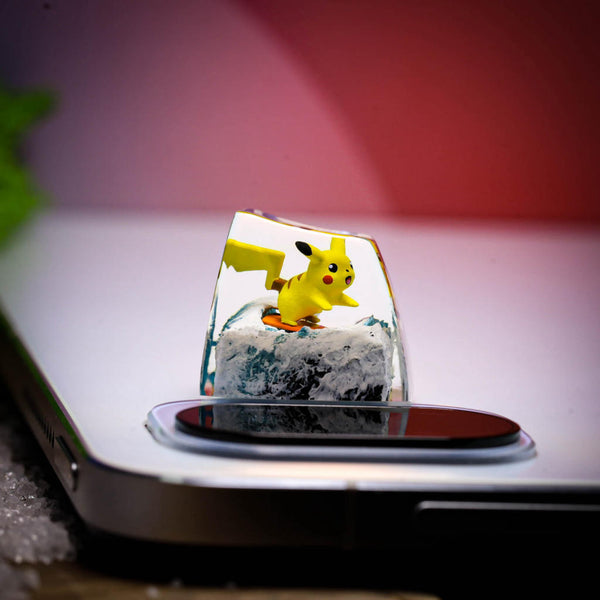 Surfing Pikachu Pokemon Keycap