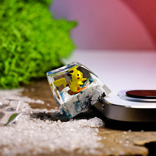 Surfing Pikachu Pokemon Keycap