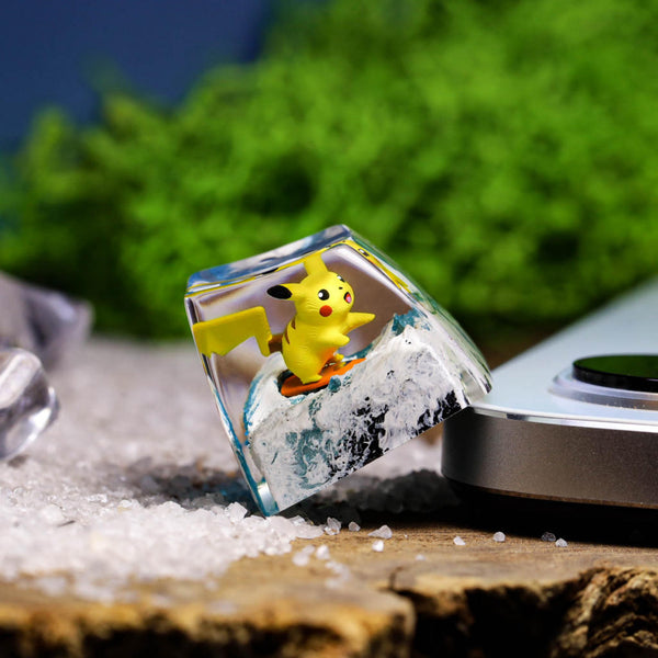 Surfing Pikachu Pokemon Keycap