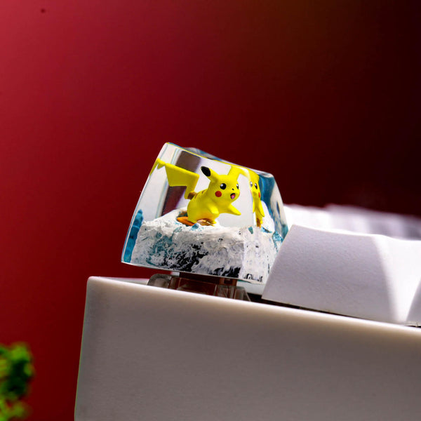 Surfing Pikachu Pokemon Keycap