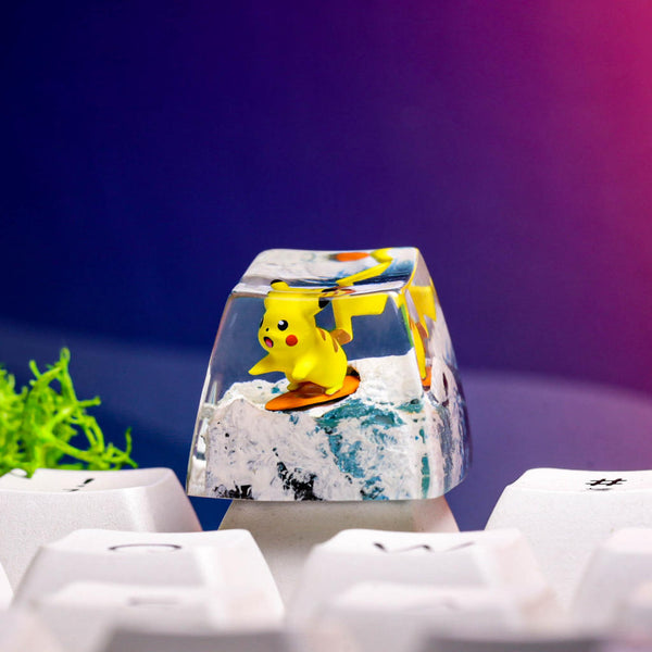 Surfing Pikachu Pokemon Keycap