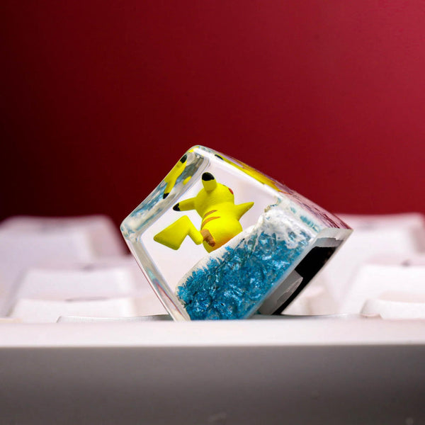 Surfing Pikachu Pokemon Keycap