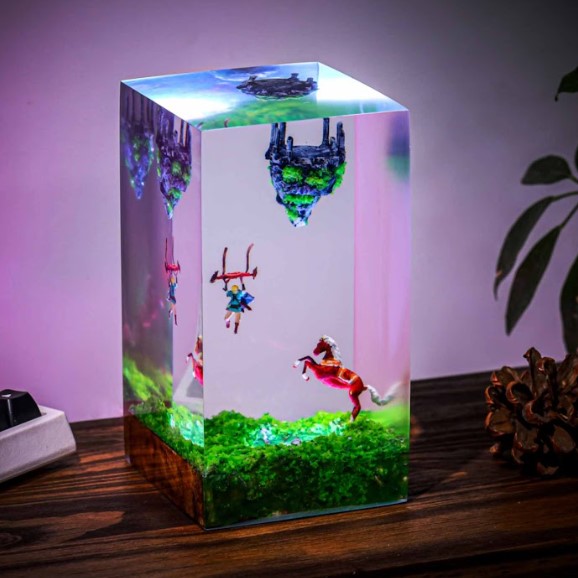 TOTK's Sky Islands in The Legend of Zelda Epoxy Lamp Ver 2