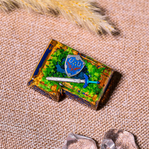 Zelda Hylian Shield and Master Sword Shift/Enter Keycap