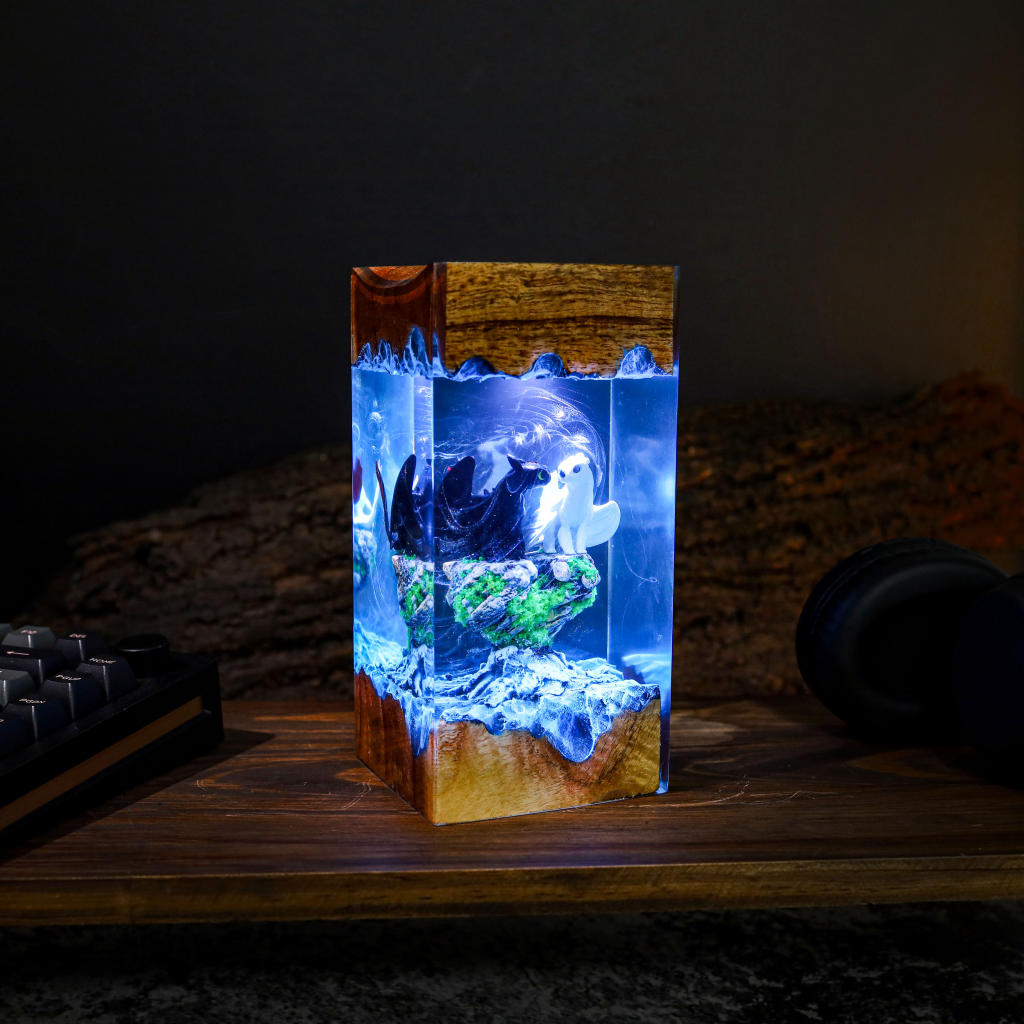 ミュージシャン t-Ace 3D LANP Toothless and Light Fury Lamp Ver 4 – Egoartbyvan