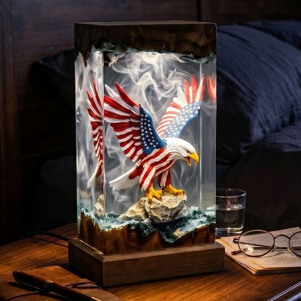 American Eagle Resin Lamp