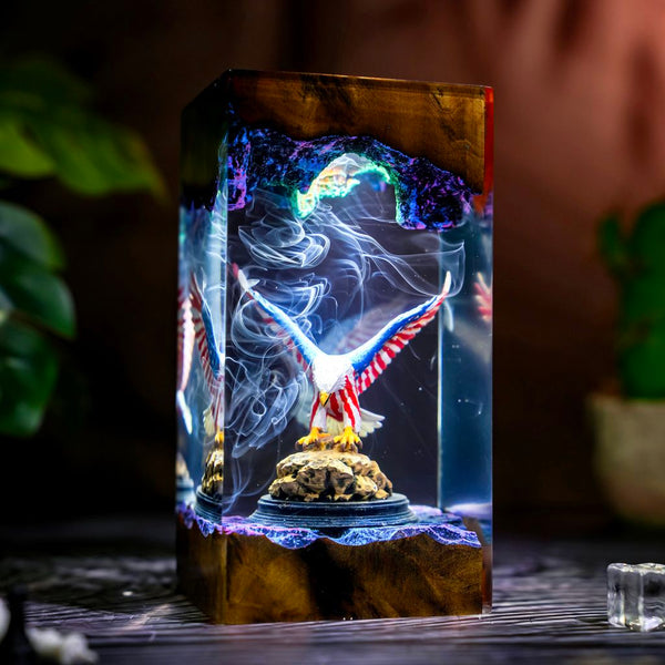 American Eagle Resin Lamp
