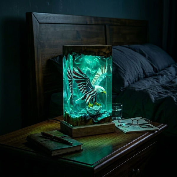 American Eagle Resin Lamp