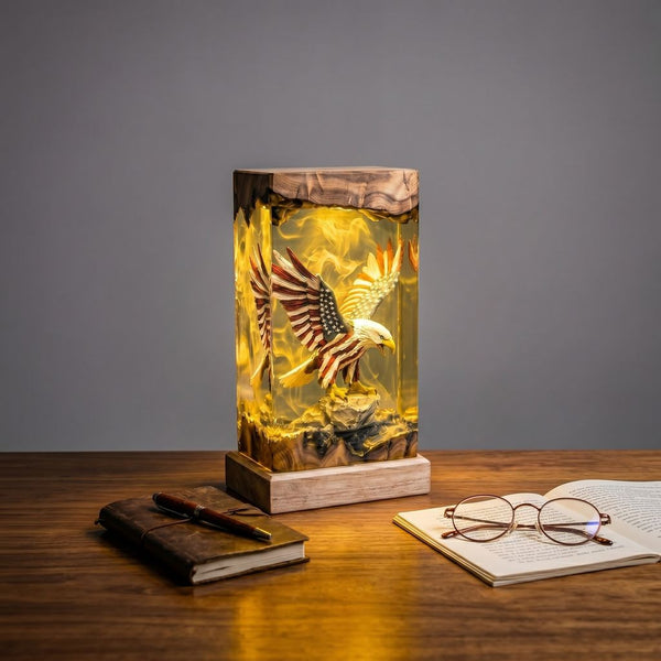American Eagle Resin Lamp